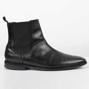 Mens Cole Haan Grand OS Giraldo Medallion Ankle Chelsea Boot Black Size 13 M